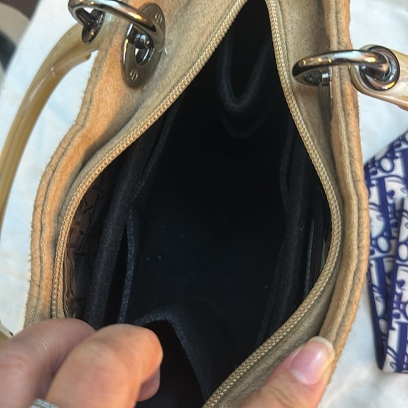 Dior Tan Satchel with Yellow Handles - Picture 8 of 13